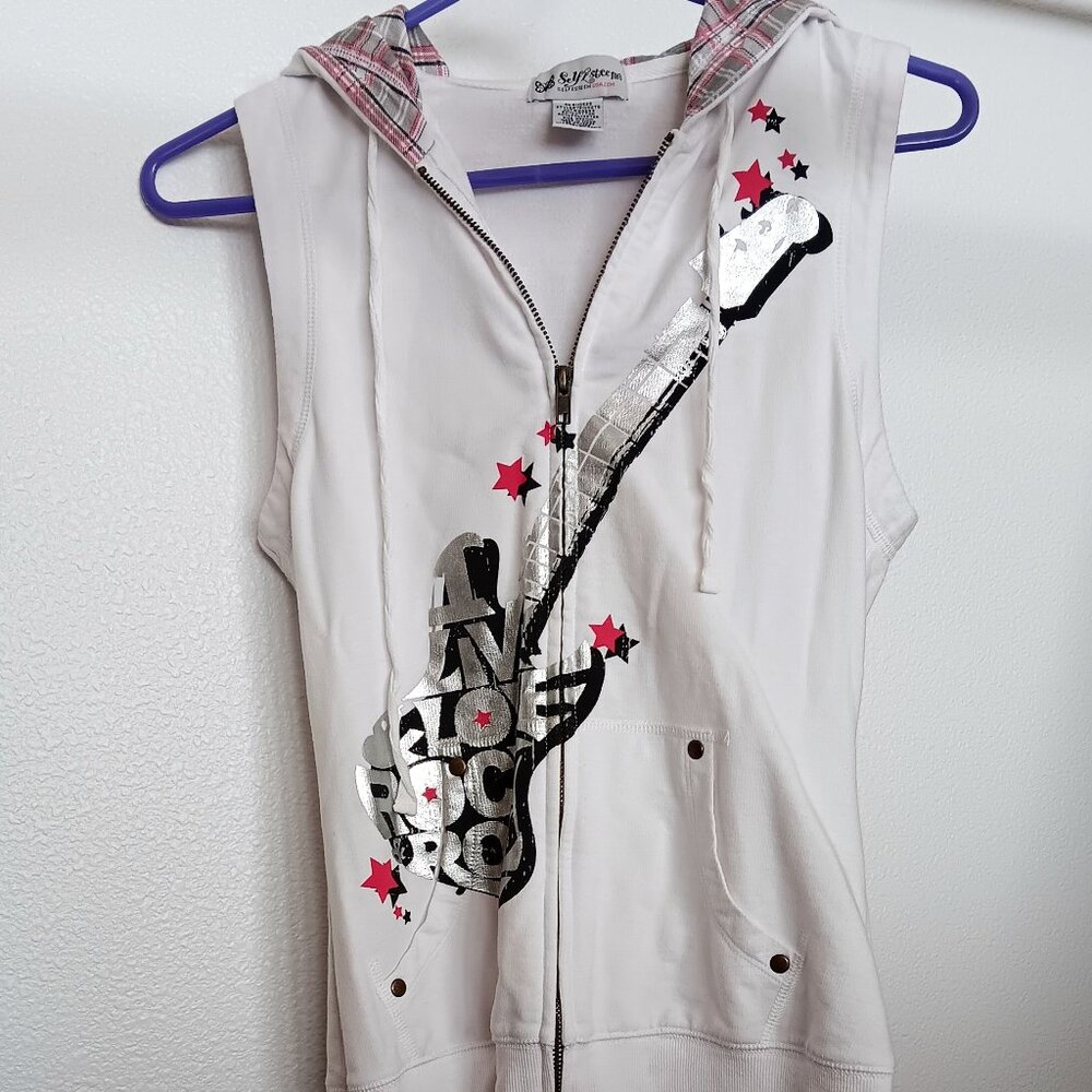 White Rock Hooded Sleeveless Jacket from Self Esteem